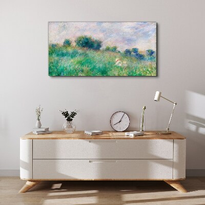 Meadow in the sun Canvas wall art