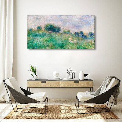 Meadow in the sun Canvas wall art