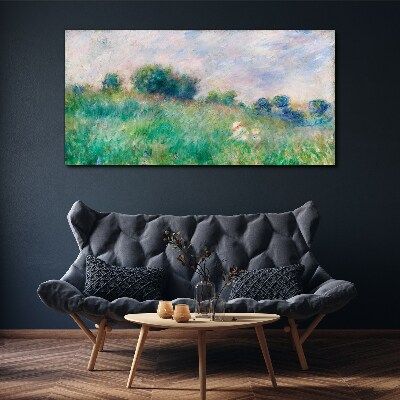 Meadow in the sun Canvas wall art