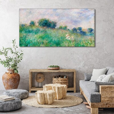 Meadow in the sun Canvas wall art
