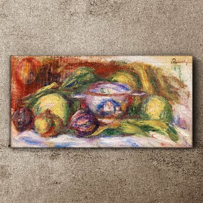 Still life with fruit Print on canvas