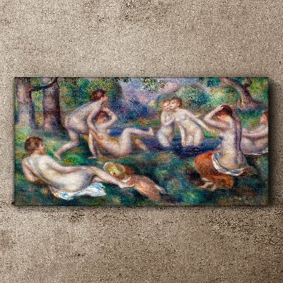 Fun in the garden Canvas wall art