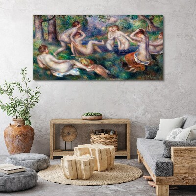 Fun in the garden Canvas wall art