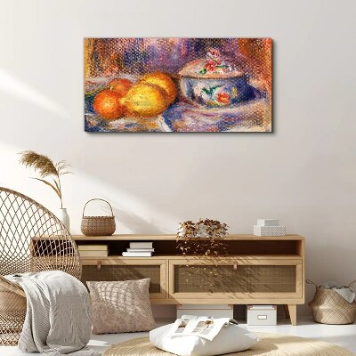 Still life with lemons Print on canvas