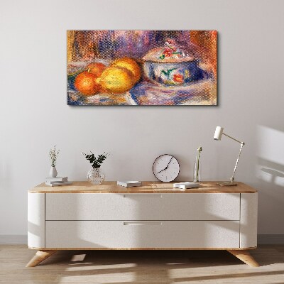 Still life with lemons Print on canvas