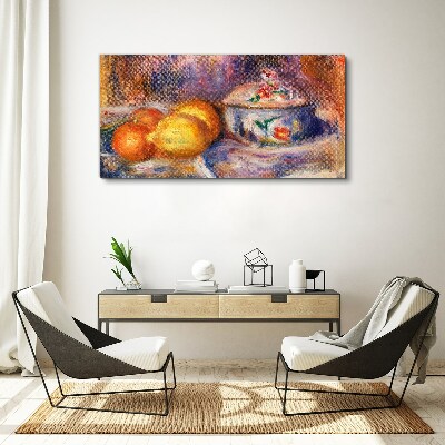 Still life with lemons Print on canvas