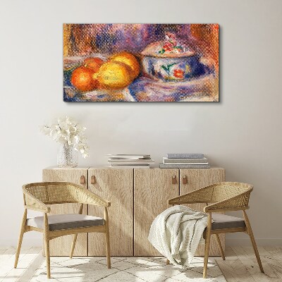 Still life with lemons Print on canvas