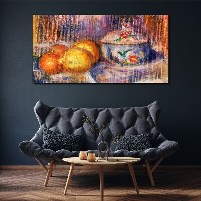 Still life with lemons Print on canvas