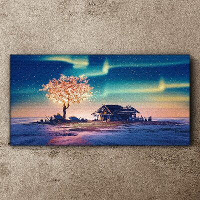 A magical evening under the stars Print on canvas
