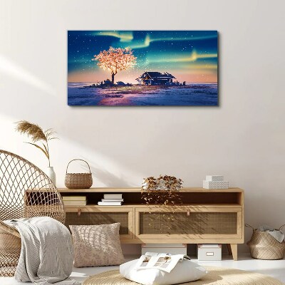 A magical evening under the stars Print on canvas