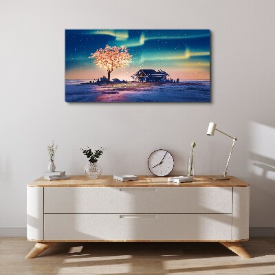 A magical evening under the stars Print on canvas