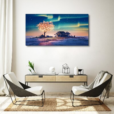 A magical evening under the stars Print on canvas