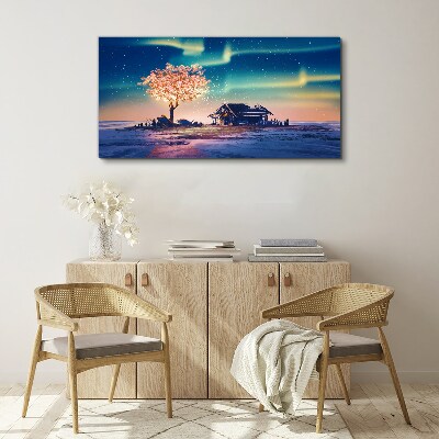 A magical evening under the stars Print on canvas