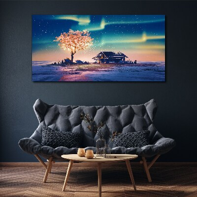 A magical evening under the stars Print on canvas