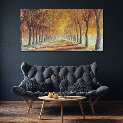Trees autumn nature park Canvas print