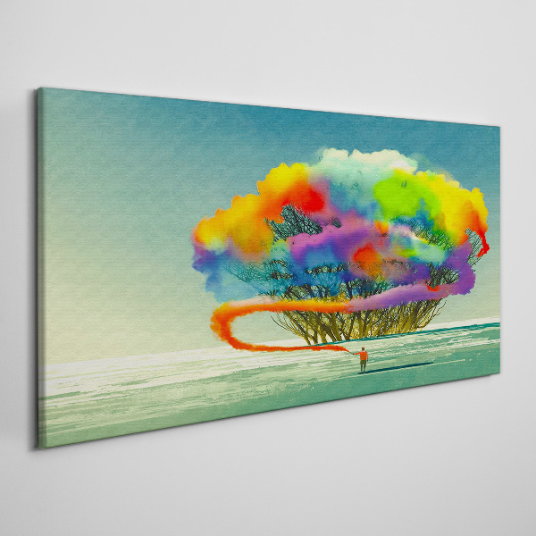 A colorful dream about a tree Print on canvas