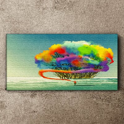 A colorful dream about a tree Print on canvas