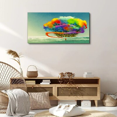 A colorful dream about a tree Print on canvas
