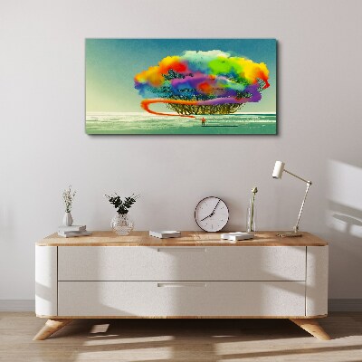 A colorful dream about a tree Print on canvas