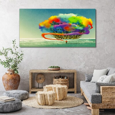 A colorful dream about a tree Print on canvas