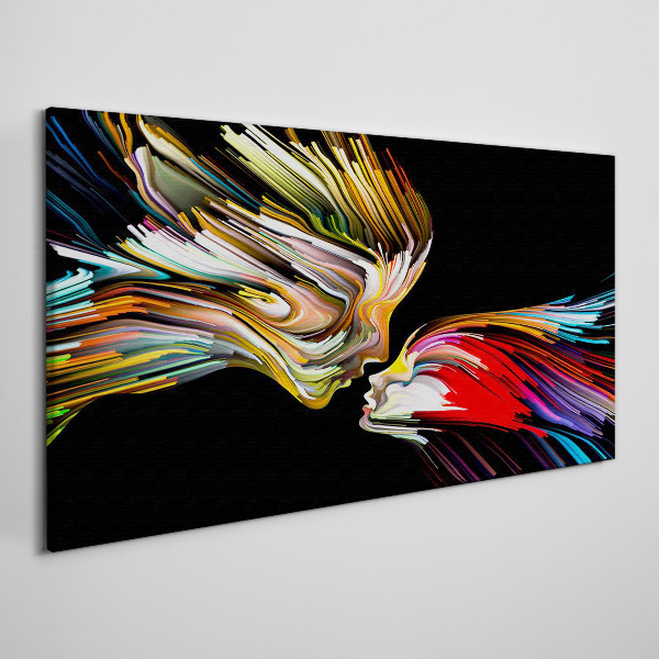Uniting colorful souls Print on canvas