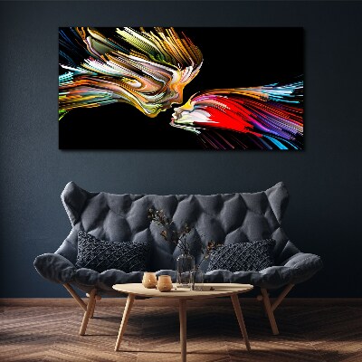 Uniting colorful souls Print on canvas