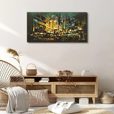City night abstraction Canvas print