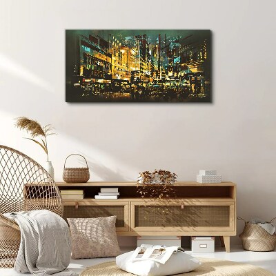 Night metropolis Print on canvas