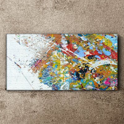 Colorful abstract chaos Canvas wall art