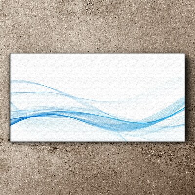 Waves in shades of blue Canvas wall art