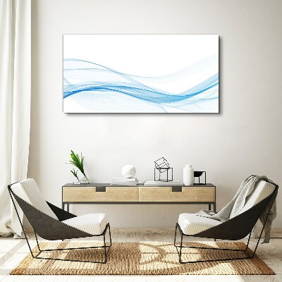 Waves in shades of blue Canvas wall art
