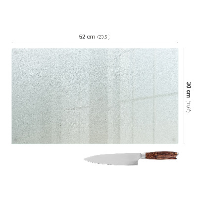 Kitchen worktop protector in a rectangular frosted design