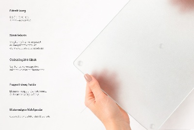 Kitchen worktop protector in a square frosted design