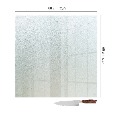 Kitchen worktop protector in a square frosted design