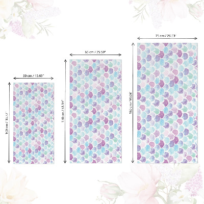 Cabinet sticker Watercolor scales