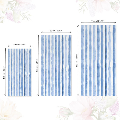 Furniture vinyl wrap Blue stripes
