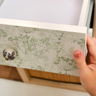 Furniture decal Botanical work