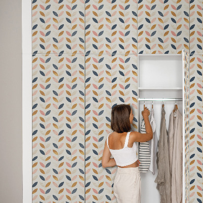 Cabinet sticker Leafy pattern
