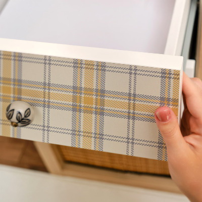 Furniture vinyl wrap Geometric grid