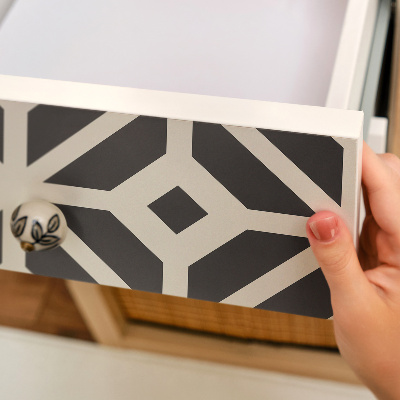 Furniture vinyl Black and white pattern