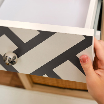 Cabinet sticker Simple braid