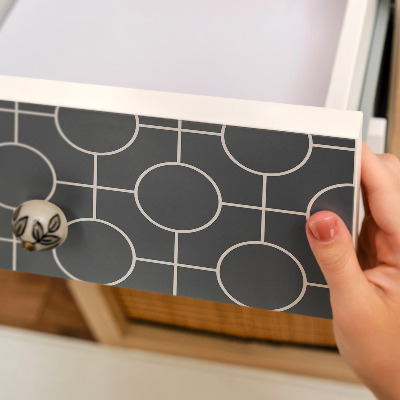 Cabinet sticker Geometric circles