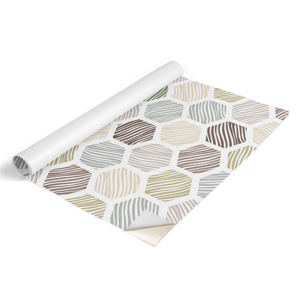 Furniture vinyl wrap Hexagon mosaic
