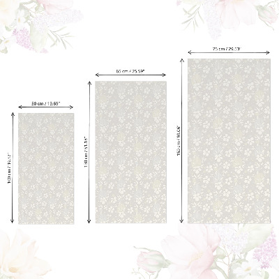 Cabinet sticker Floral pattern