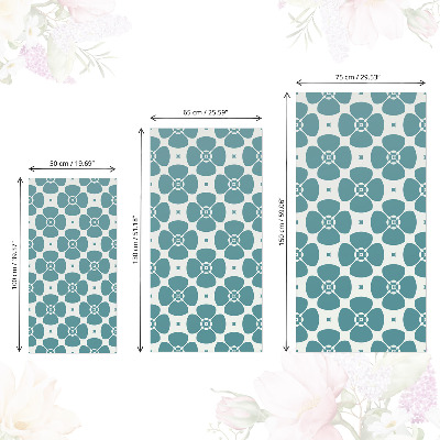 Cabinet sticker Floral geometry