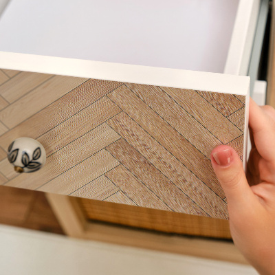 Furniture vinyl Wooden herringbone