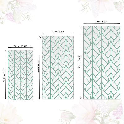Furniture decal Geometric leaves