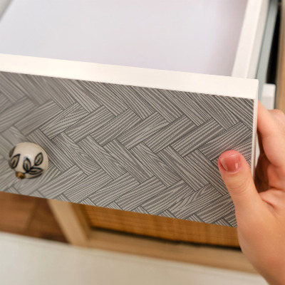 Furniture vinyl wrap Gray braid