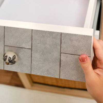 Cabinet sticker Gray tiles