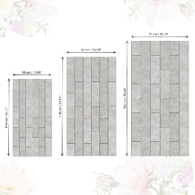 Cabinet sticker Gray tiles